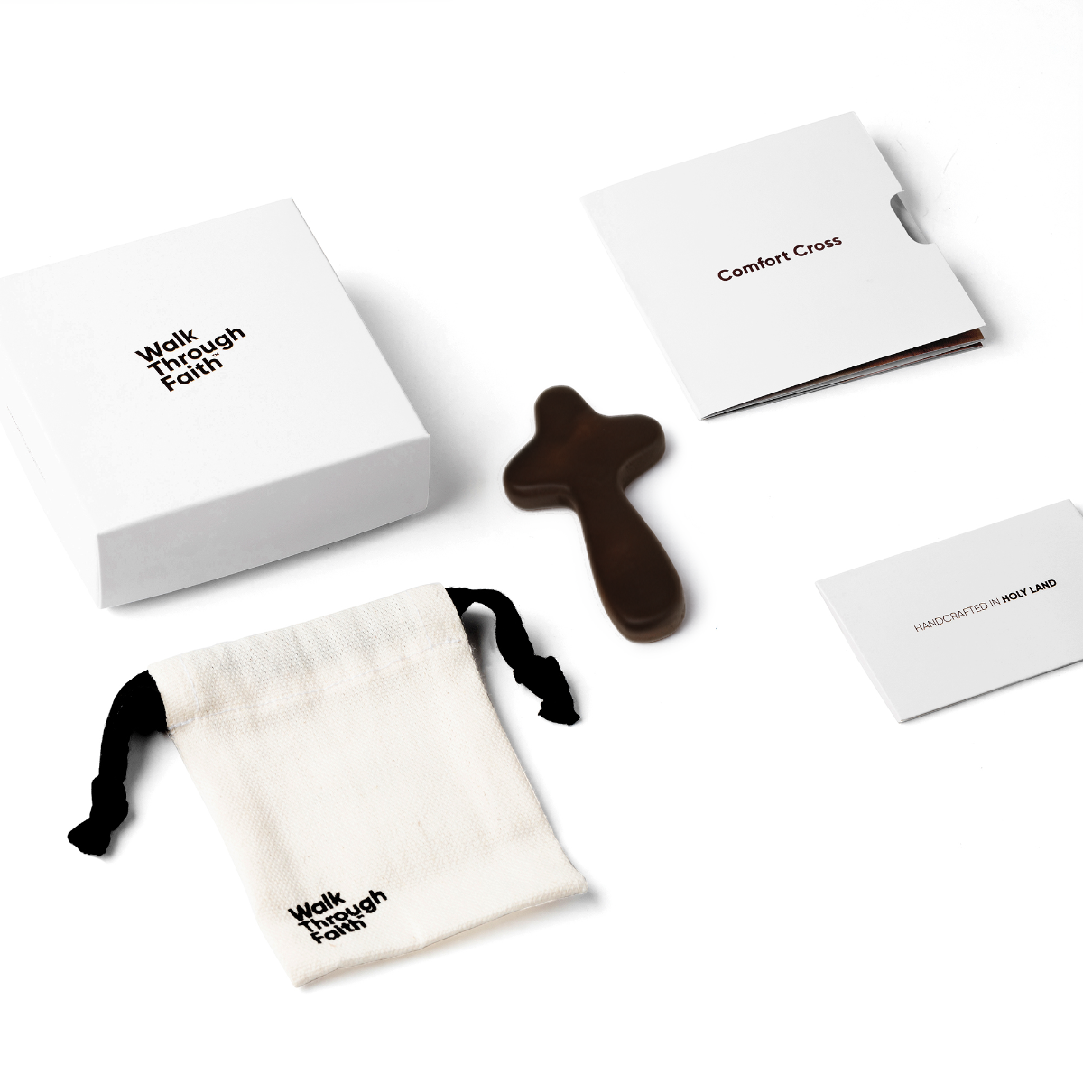 LINDEN WOOD COMFORT CROSS – DARK BROWN