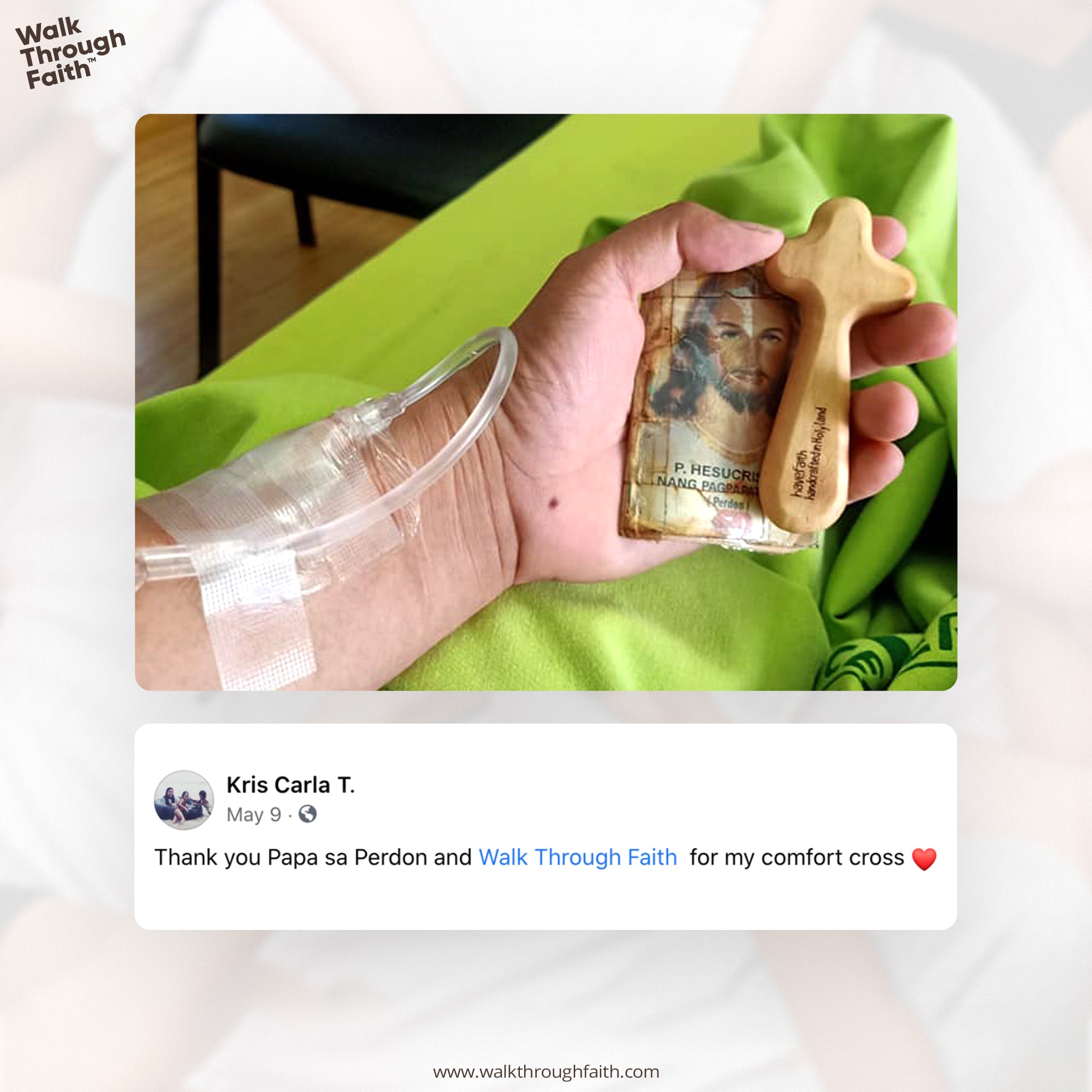 COMFORT CROSS FOR A CAUSE – MADE IN HOLY LAND