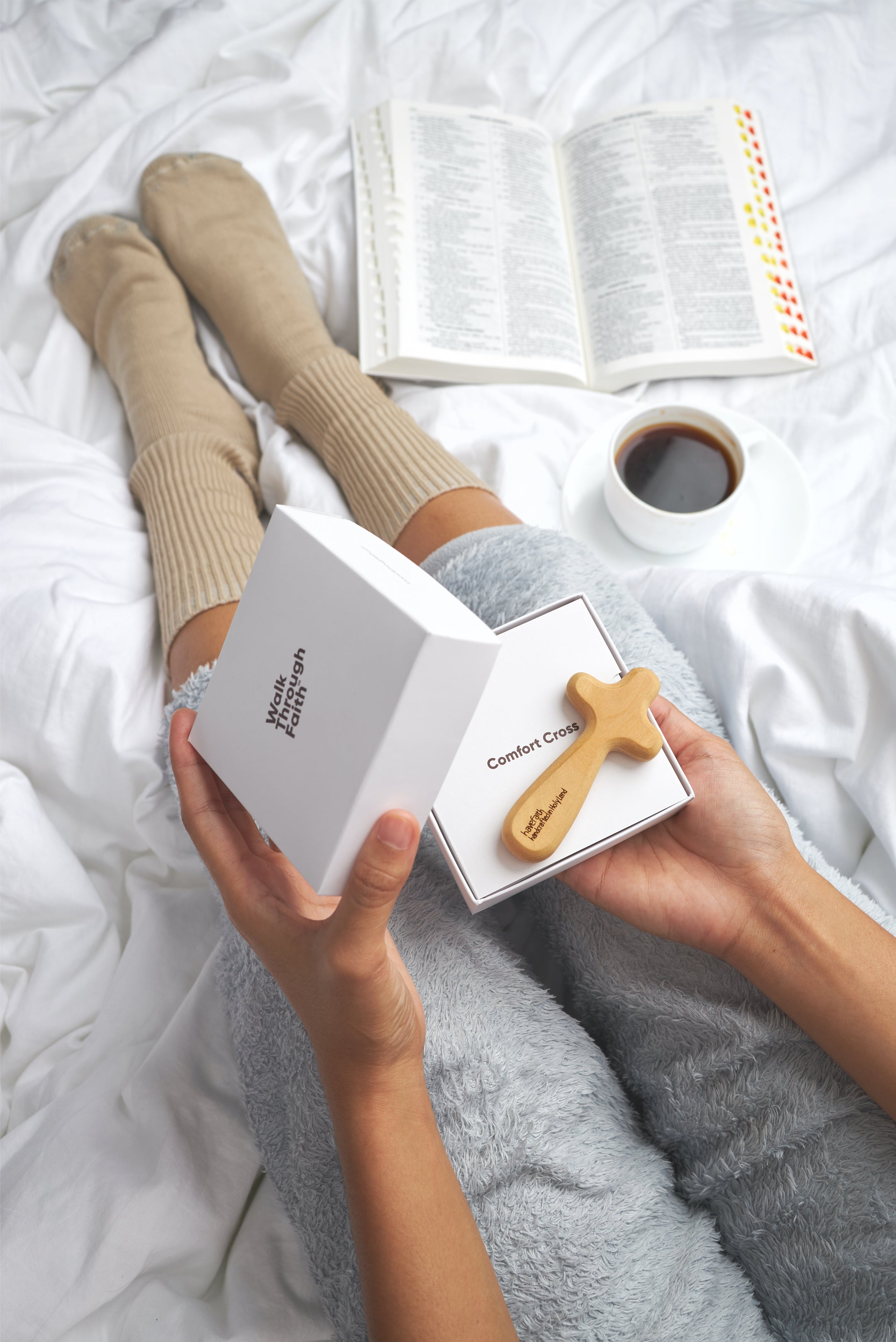 COMFORT CROSS FOR A CAUSE – MADE IN HOLY LAND • 100sets